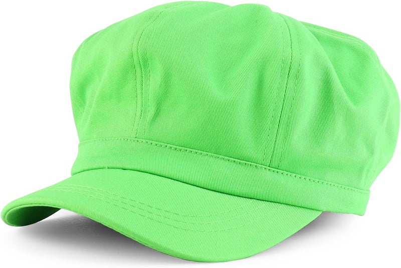 Armycrew 2XL Oversize Lightweight 100% Cotton Newsboy Cap with Elastic Back - Image 1
